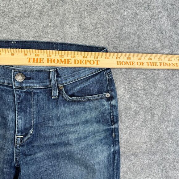 Fidelity Denim AXL Jeans Women's 28 Dark Wash Blue Denim Slim Leg Pants - Picture 4 of 13